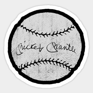 Mickey Mantle Signature Sticker